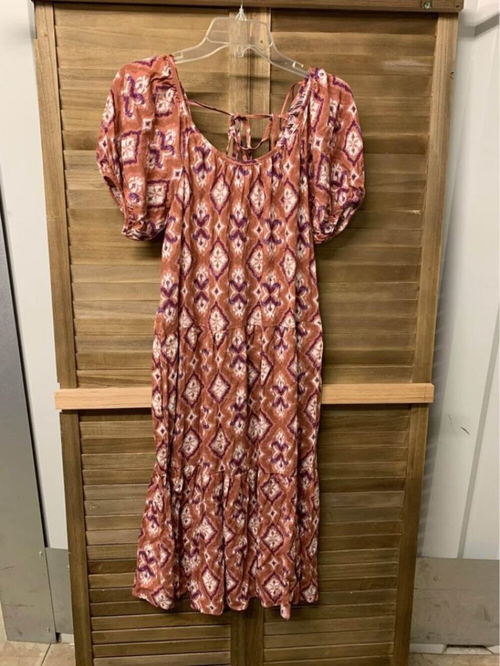 NWT Knox Rose Geometric Print Maxi Dress Womens Size XS